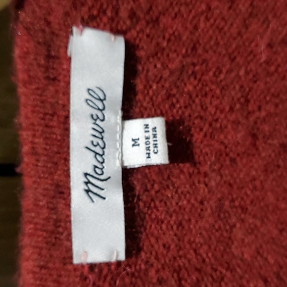 MADEWELL KENT WOOL SWEATER CARDIGAN SIZE MEDIUM - Picture 2 of 8